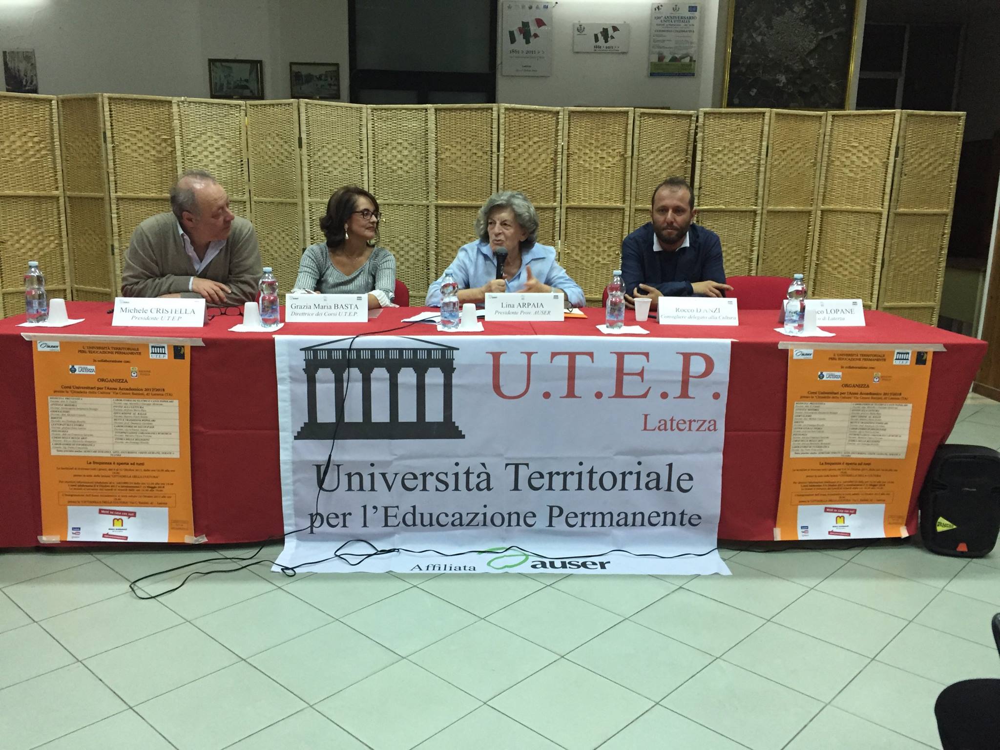 UTEP Inaugurato l’Anno accademico 2017/18, il 18.mo dell’Associazione